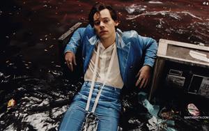 Stlyish shot of Harry Edward Styles - an English singer, songwriter and actor